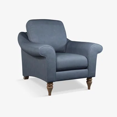 John Lewis John Lewis & Partners Camber Leather Armchair, Dark Leg