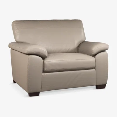John Lewis John Lewis & Partners Camden Leather Snuggler, Dark Leg