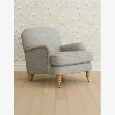 John Lewis Laura Ashley Lynden Armchair, Oak Leg
