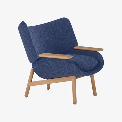 John Lewis Doshi Levien for John Lewis Open Home Mudra Low Back Armchair, Oak Leg