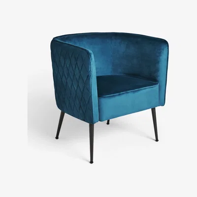 John Lewis John Lewis ANYDAY Coupe Chair, Black Metal Leg