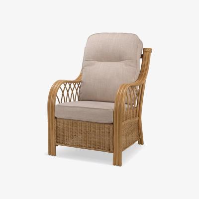 John Lewis Desser Viola Rattan Lounge Chair, Biscuit Brown