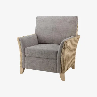John Lewis Desser Arlington Rattan Armchair, Grey