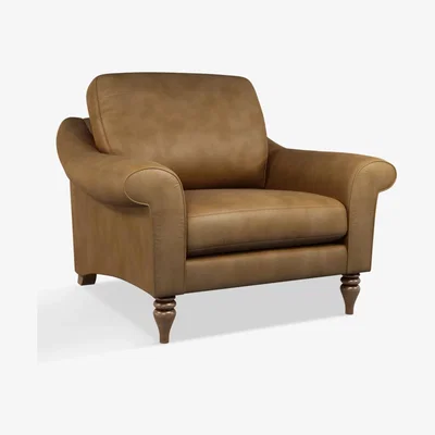 John Lewis John Lewis & Partners Camber Leather Snuggler, Dark Leg