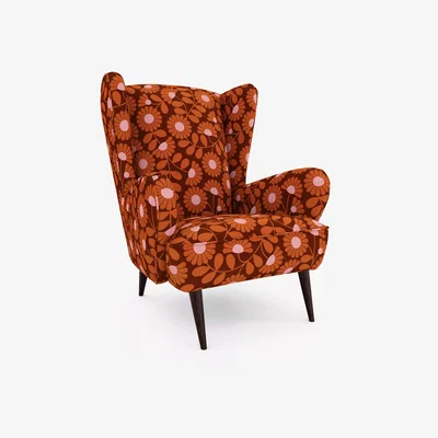 John Lewis Orla Kiely Alma Armchair, Dark Wood