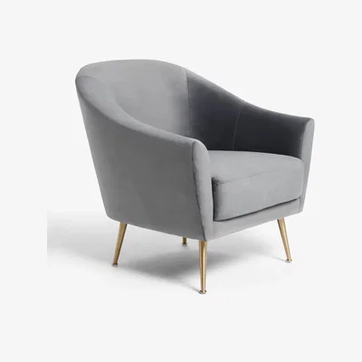 John Lewis John Lewis & Partners Ellipse Armchair, Gold Leg