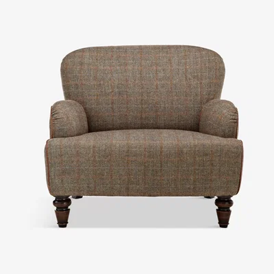 John Lewis Tetrad Lewis Armchair, Harris Tweed Bracken Herringbone