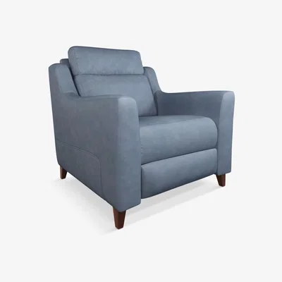 John Lewis John Lewis & Partners Elevate Leather Armchair, Dark Leg