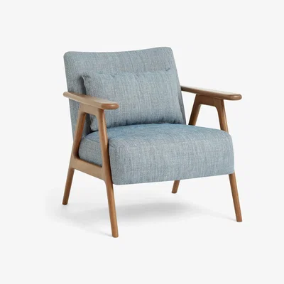 John Lewis John Lewis & Partners Hendricks Accent Armchair, Dark Wood Frame, Blake Slate
