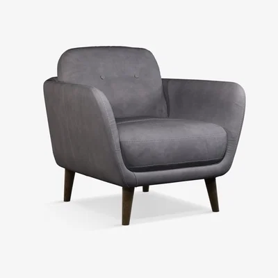 John Lewis John Lewis & Partners Arlo Leather Armchair, Dark Leg