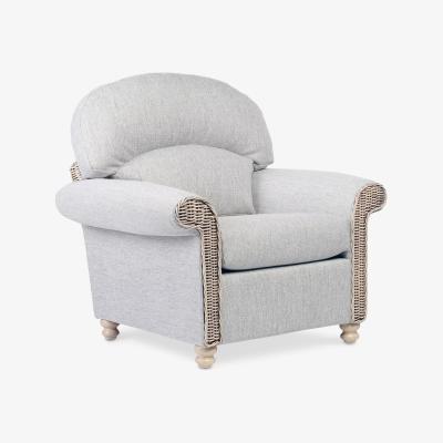 John Lewis Desser Samford Rattan Armchair, Pebble