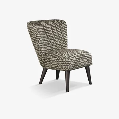 John Lewis ANYDAY John Lewis & Partners Audrey Accent Chair, Black Leg, Alda Monochrome