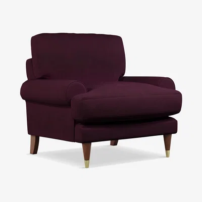 John Lewis John Lewis + Swoon Roche Armchair, Dark Leg