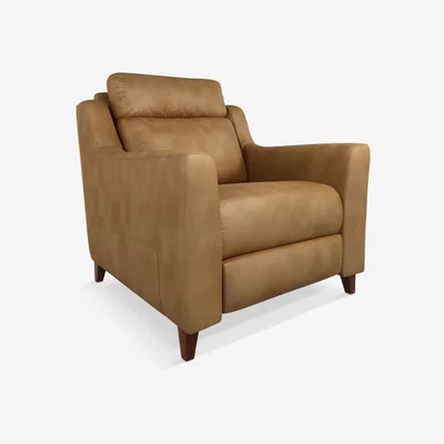 John Lewis John Lewis & Partners Elevate Leather Armchair, Dark Leg