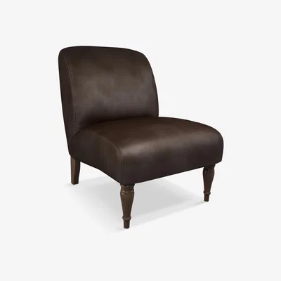 John Lewis John Lewis & Partners Lounge Leather Chair, Dark Leg