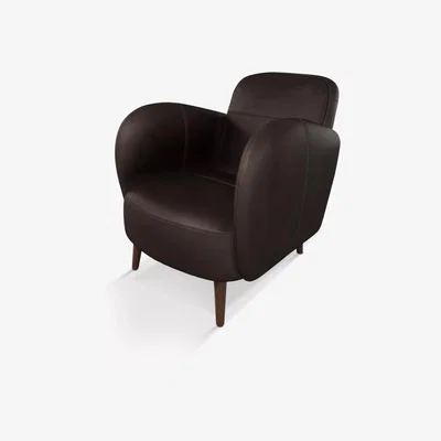 John Lewis John Lewis & Partners Club Leather Armchair, Dark Leg