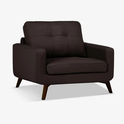 John Lewis John Lewis & Partners Barbican Leather Snuggler, Dark Leg