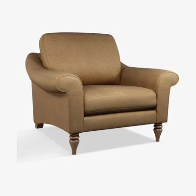 John Lewis John Lewis & Partners Camber Leather Snuggler, Dark Leg