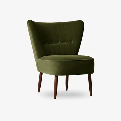 John Lewis Swoon Fitz Chair, Dark Leg