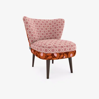 John Lewis Orla Kiely Una Armchair, Dark Leg