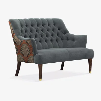 John Lewis Parker Knoll Fitzrovia Snuggler, Bracklyn Charcoal with Opulence Auburn Back