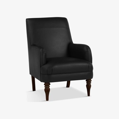 John Lewis John Lewis & Partners Sterling Leather Armchair, Dark Leg