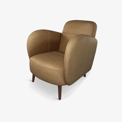 John Lewis John Lewis & Partners Club Leather Armchair, Dark Leg