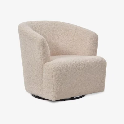 John Lewis Halo Matlock Swivel Chair, Ivory Boucle