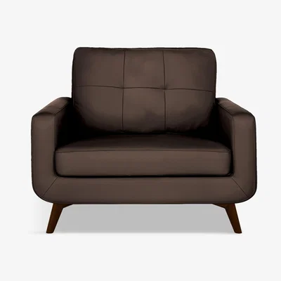 John Lewis John Lewis & Partners Barbican Leather Snuggler, Dark Leg