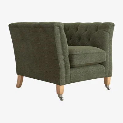 John Lewis Laura Ashley Chatsworth Armchair, Oak Leg