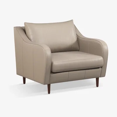 John Lewis John Lewis & Partners Harp Leather Snuggler, Dark Leg