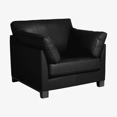 John Lewis John Lewis & Partners Ikon Leather Armchair, Dark Leg