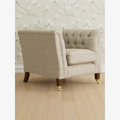 John Lewis Laura Ashley Chatsworth Armchair, Teak Leg
