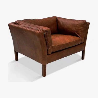 John Lewis Halo Groucho Aniline Leather Armchair