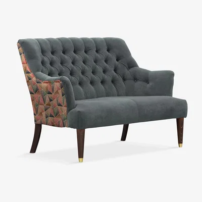 John Lewis Parker Knoll Fitzrovia Snuggler, Bracklyn Charcoal with Welton Auburn Back