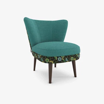 John Lewis Orla Kiely Una Armchair, Dark Leg