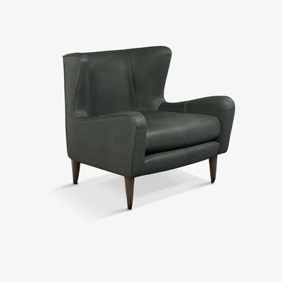 John Lewis John Lewis & Partners + Swoon Keats Leather Wingback Armchair