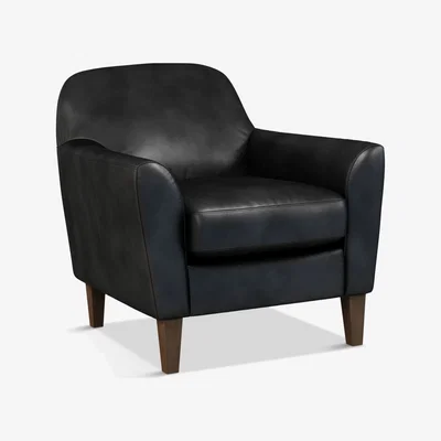 John Lewis John Lewis & Partners Connor Leather Armchair, Dark Leg