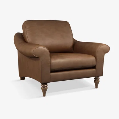 John Lewis John Lewis & Partners Camber Leather Snuggler, Dark Leg