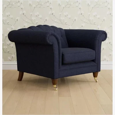 John Lewis Laura Ashley Gloucester Armchair, Teak Leg