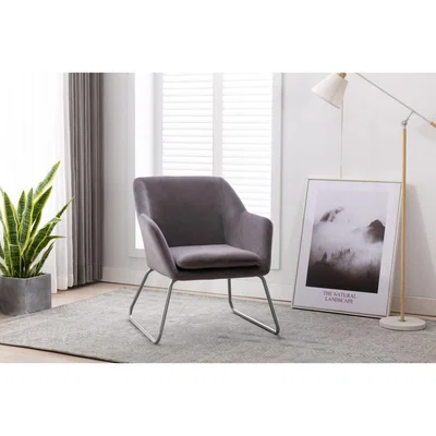 Knees Jett Fabric Armchair - Grey