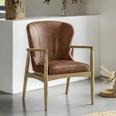 Knees Payiva Armchair - Antique Brown