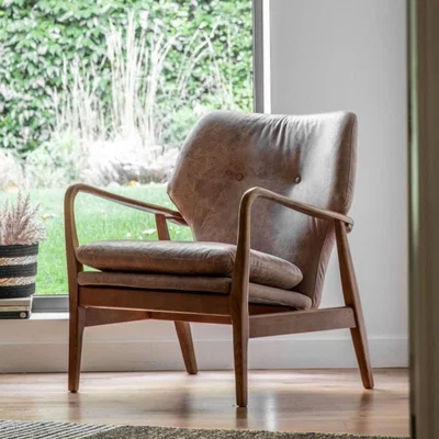 Knees Ackles Armchair - Brown
