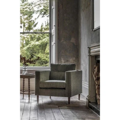 Knees Argyle Armchair - Forest
