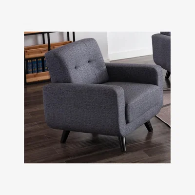 Knees Tilly Fabric Chair - Dark Grey