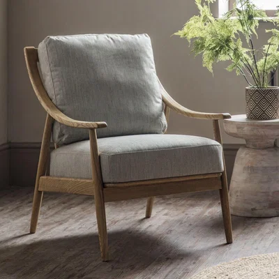 Knees Ashley Linen Armchair - Natural