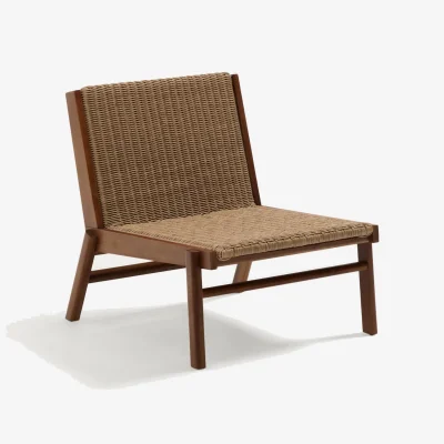 Kave Home Itani armchair in FSC 100% solid acacia wood and synthetic rattan