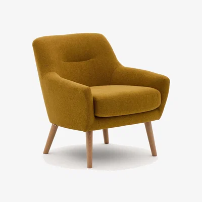 Kave Home Candela mustard-coloured armchair
