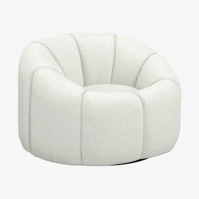 La Redoute Kao Boucle Swivel Accent Chair