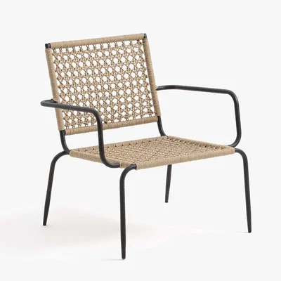 La Redoute IBIZA Metal & Woven Cord Garden Armchair